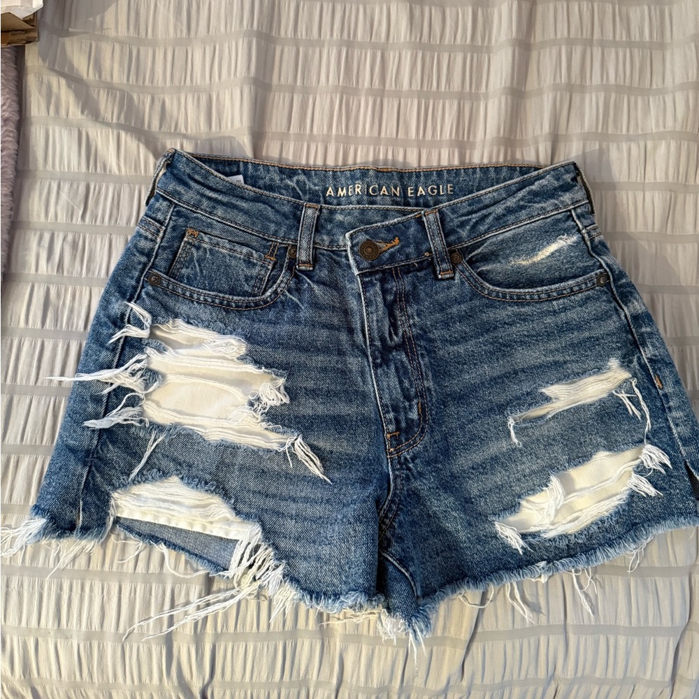 AE high waisted mom shorts